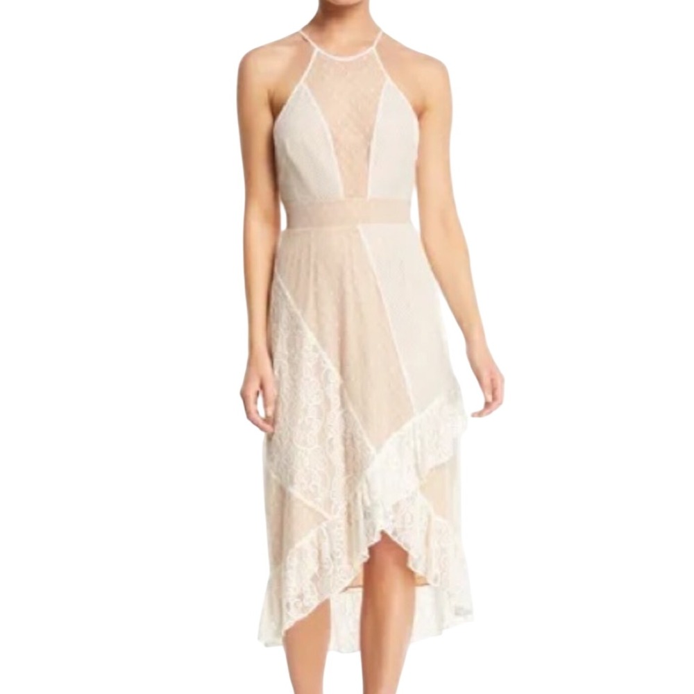 Likely Crystal‎ Slattery Lorimer Dress Ivory Mixed Pattern Lace Women's Sz 6 NWT